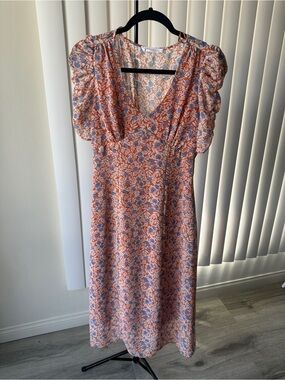 All in Favor | Dresses | Drop Waist Cotton Linen Midi Dress In Oatmeal  Brand All In Favor | Poshmark